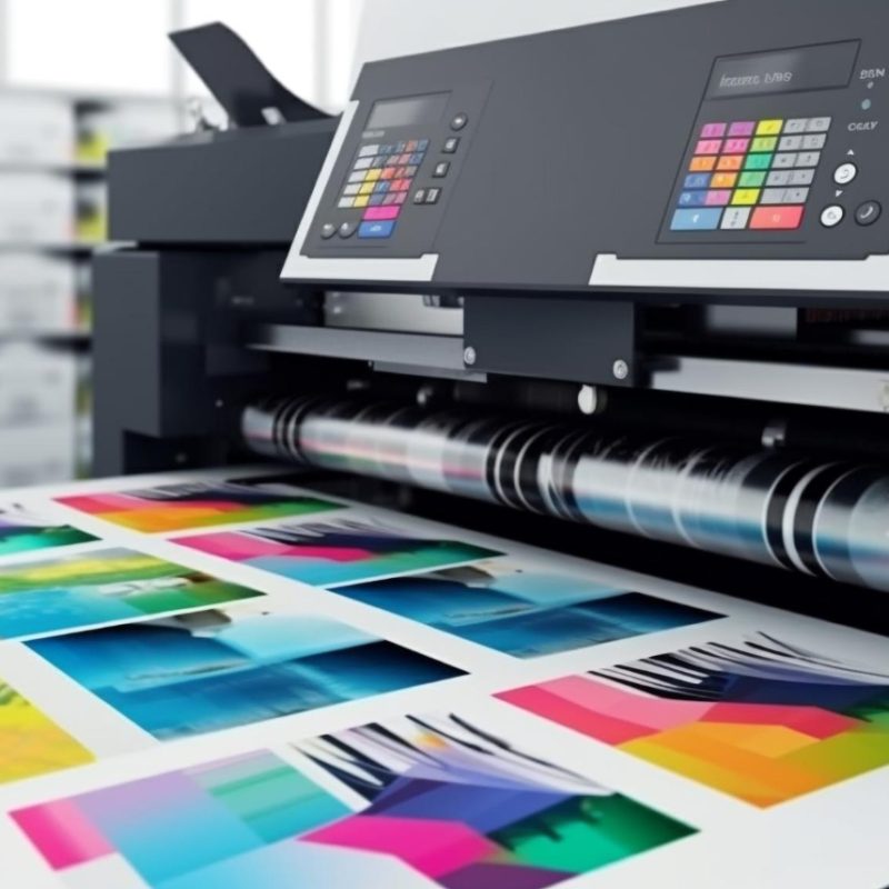 imprenta-moderna-produce-impresiones-multicolores-generadas-precision-ia